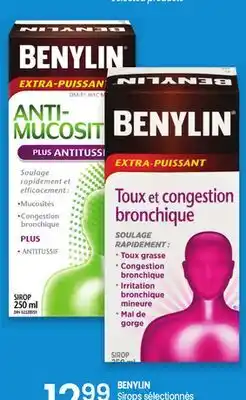Uniprix BENYLIN Sirops sélectionnés/Selected products offer