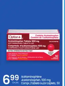 Uniprix Option+ Acétaminophène/ Acetaminophen, 500 mg offer