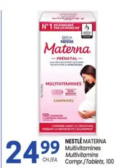 Uniprix NESTLÉ MATERNA Multivitamines / Multivitamins Compr./Tablets offer