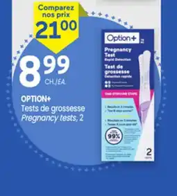 Uniprix OPTION+ Tests de grossesse/Pregnancy tests offer