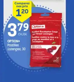 Uniprix OPTION+ Pastilles/Lozenges offer