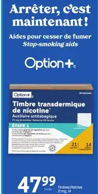 Uniprix OPTION+ Timbres/Patches 21 mg offer