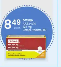 Uniprix OPTION+ A.A.S./A.S.A., 325 mg offer