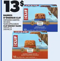 Provigo CLIF ENERGY BARS, 10 X 68 G offer