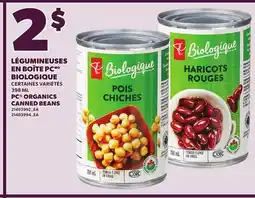 Provigo PC ORGANICS CANNED BEANS, 398 ML offer