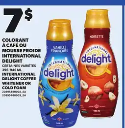 Provigo INTERNATIONAL DELIGHT COFFEE WHITENER OR COLD FOAM, 396-946 ML offer