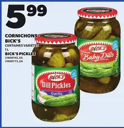 Provigo BICK'S PICKLES, 1L offer