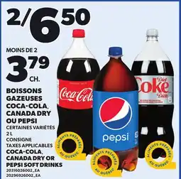 Provigo COCA-COLA, CANADA DRY OR PEPSI SOFT DRINKS offer