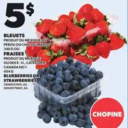 Provigo BLUEBERRIES, 340 G OR STRAWBERRIES, 454 G offer