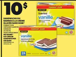 Provigo NO NAME ICE CREAM SANDWICHES OR BARS, 24/30 UN offer