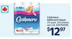 Walmart Cashmere bathroom tissue offer