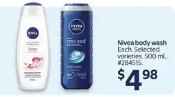 Walmart Nivea body wash offer