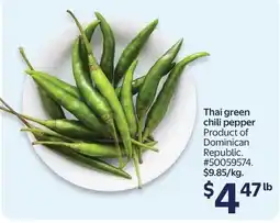 Walmart Thai green chili pepper offer