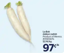 Walmart Lo Bok daikon radish offer
