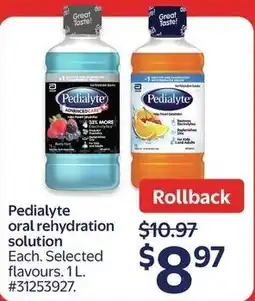Walmart Pedialyte oral rehydration solution offer