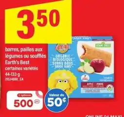 Maxi Earth's Best Organic Biologique Sunny Days Snack Bars offer