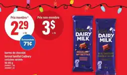 Maxi BARRES DE CHOCOLAT FORMAT FAMILIAL CADBURY offer