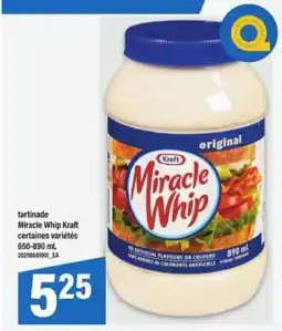 Maxi tartinade Miracle Whip Kraft offer