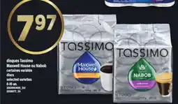 Maxi Tassimo disques Maxwell House ou Nabob offer