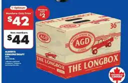 Real Canadian Liquorstore Alberta Genuine Draft Beer offer