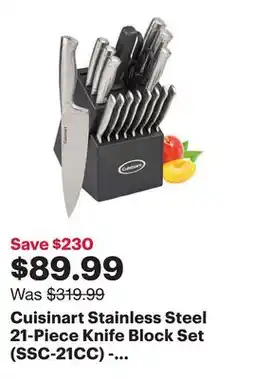 Best Buy Cuisinart Stainless Steel 21-Piece Knife Block Set (SSC-21CC) - Only at Best Buy offer