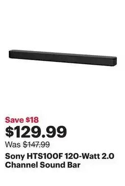 Best Buy Sony HTS100F 120-Watt 2.0 Channel Sound Bar offer