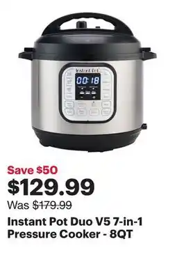 Best Buy Instant Pot Duo V5 7-in-1 Pressure Cooker - 8QT offer
