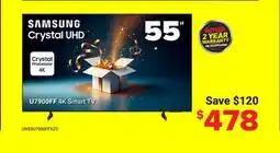 Visions Electronics Samsung 2025 55 U79 4K UHD LED Tizen Smart TV offer