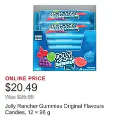 Costco Jolly Rancher Gummies Original Flavours Candies, 12 × 96 g offer
