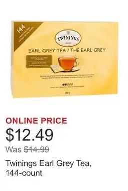 Costco Twinings Earl Grey Tea, 144-count offer