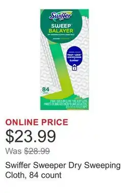 Costco Swiffer Sweeper Dry Sweeping Cloth, 84 count offer