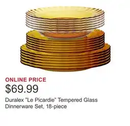 Costco Duralex Le Picardie Tempered Glass Dinnerware Set, 18-piece offer
