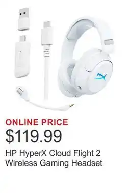 Costco HP HyperX Cloud Flight 2 Wireless Gaming Headset offer