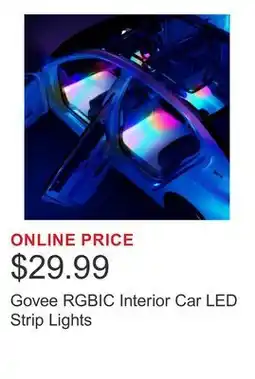 Costco Govee RGBIC Interior Car LED Strip Lights offer