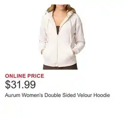 Costco Aurum Women's Double Sided Velour Hoodie offer