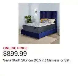 Costco Serta Starlit 26.7 cm (10.5 in.) Mattress or Set offer