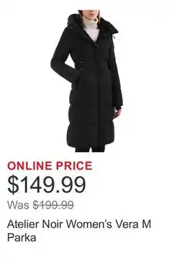 Costco Atelier Noir Women's Vera M Parka offer