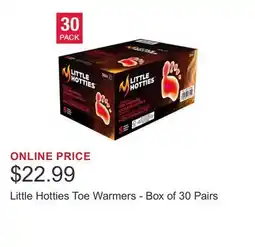 Costco Little Hotties Toe Warmers - Box of 30 Pairs offer