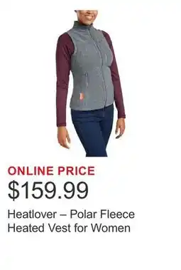 Costco Heatlover – Polar Fleece Heated Vest for Women offer