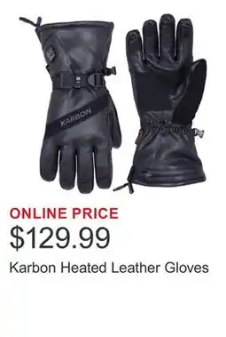 Costco Karbon Heated Leather Gloves offer