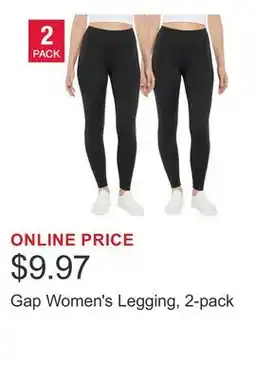 Costco Gap Women's Legging, 2-pack offer