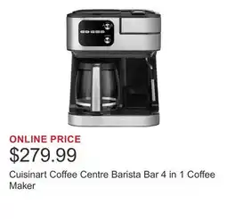Costco Cuisinart Coffee Centre Barista Bar 4 in 1 Coffee Maker offer