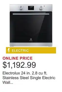 Costco Electrolux 24 in. 2.8 cu ft. Stainless Steel Single Electric Wall Oven with Air Fry offer