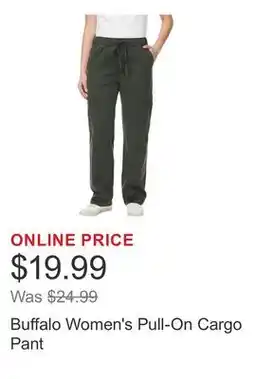 Costco Buffalo Women's Pull-On Cargo Pant offer
