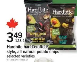 Fortinos HARDBITE HAND-CRAFTED STYLE, ALL NATURAL POTATO CHIPS, 128-150 G offer