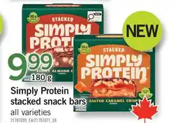 Fortinos SIMPLY PROTEIN STACKED SNACK BARS, 180 G offer