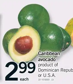 Fortinos CARIBBEAN AVOCADO offer