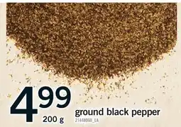 Fortinos GROUND BLACK PEPPER GROUND, 200 G offer