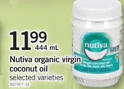 Fortinos NUTIVA ORGANIC VIRGIN COCONUT OIL, 444 ML offer