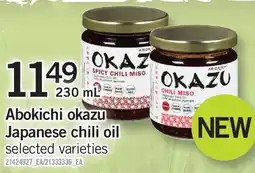 Fortinos ABOKICHI OKAZU JAPANESE CHILI OIL, 230 ML offer